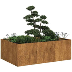 Vidaxl - Jardinière rouillé 120x80x40 cm acier inoxydable