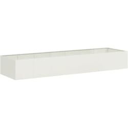 Vidaxl - Jardinière blanc 280x80x40 cm acier