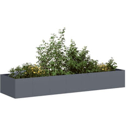 Vidaxl - Jardinière anthracite 280x80x40 cm acier