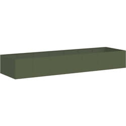 Vidaxl - Jardinière vert olive 280x80x40 cm acier