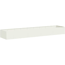 Jardinière blanc 360x80x40 cm acier vidaXL