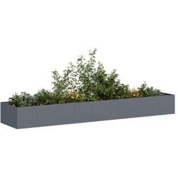 Vidaxl - Jardinière anthracite 360x80x40 cm acier