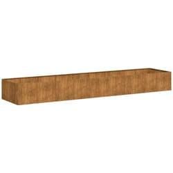 Vidaxl - Jardinière rouillé 360x80x40 cm acier inoxydable