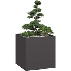 Vidaxl - Jardinière noir 80x80x80 cm acier