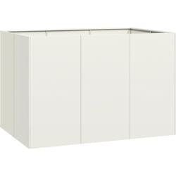Vidaxl - Jardinière blanc 120x80x40 cm acier