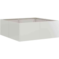 Vidaxl - Jardinière 80x80x30 cm acier inoxydable