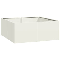 Vidaxl - Jardinière blanc 100x100x40 cm acier