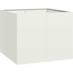 Vidaxl - Jardinière blanc 100x100x80 cm acier