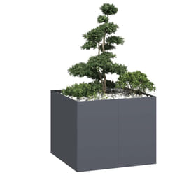 Vidaxl - Jardinière anthracite 100x100x80 cm acier