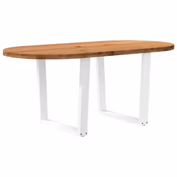 VidaXL 3328215, Forme ovale, Blanc, 1000 mm, 720 mm, 733 mm, 57 kg