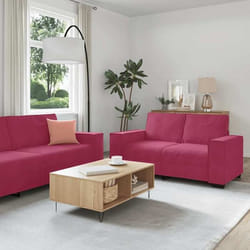 Vidaxl - Ensemble De Canapés 3 Pcs Avec Coussins Rouge Bordeaux Velours