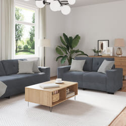 Vidaxl - Ensemble De Canapés 3 Pcs Gris 221 X 78 X 80 Cm Velours