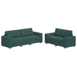Vidaxl - Ensemble de Canapés 2 pcs Jaune 221 x 78 x 80 cm Tissu
