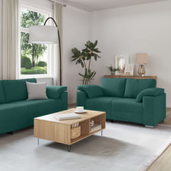 Ensemble De Canapés 2 Pcs Vert Foncé 219 X 77 X 82 Cm Tissu Vidaxl