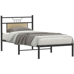 Vidaxl - Cadre de lit sans matelas chêne sonoma 90x190 cm