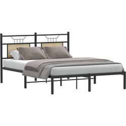 Cadre de lit sans matelas chêne sonoma 140x190 cm Vidaxl