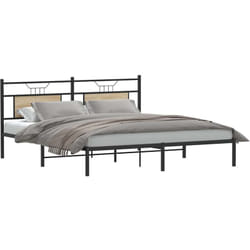 Cadre De Lit Sans Matelas Chêne Sonoma 183x203 Cm Vidaxl