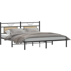 Cadre De Lit Sans Matelas Chêne Sonoma 183x213 Cm Vidaxl