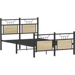 Cadre De Lit Sans Matelas Chêne Sonoma 120x190 Cm Vidaxl