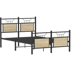 Cadre De Lit Sans Matelas Chêne Sonoma 120x200 Cm Vidaxl