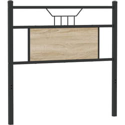 Tête de lit chêne sonoma 80 cm bois d'ingénierie et acier Vidaxl
