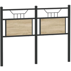 Tête de lit chêne sonoma 120 cm bois d'ingénierie et acier Vidaxl