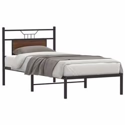 vidaXL Cadre de lit sans matelas chêne marron 80x200cm bois ingénierie 4106832
