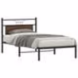 vidaXL Cadre de lit sans matelas chêne marron 100x200 cm 4106836
