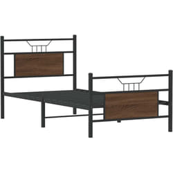 Vidaxl - Cadre de lit sans matelas chêne marron 90x190cm bois ingénierie