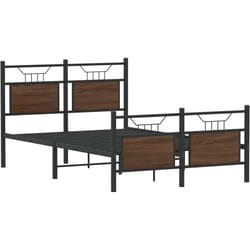 Cadre De Lit Sans Matelas Chêne Marron 120x200 Cm Vidaxl
