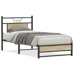 vidaXL Cadre de lit sans matelas chêne sonoma 90x190 cm 4106954
