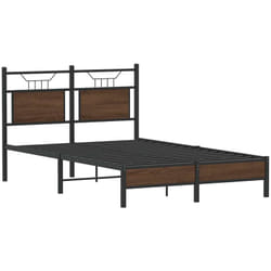 Cadre De Lit Sans Matelas Chêne Marron 120x200 Cm Vidaxl