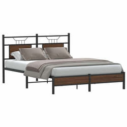 vidaXL Cadre de lit sans matelas chêne marron 140x190 cm 4106998