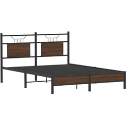 Cadre De Lit Sans Matelas Chêne Marron 150x200 Cm Vidaxl