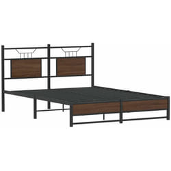 Cadre De Lit Sans Matelas Chêne Marron 140x190 Cm Vidaxl