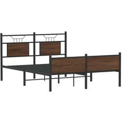Cadre De Lit Sans Matelas Chêne Marron 140x200 Cm Vidaxl