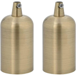 Vidaxl - Douilles de lampe 2 pcs bronze E27