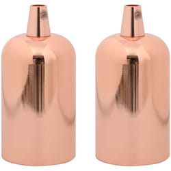 Douilles de lampe 2 pcs bronze or rose E27 Vidaxl