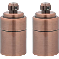 Vidaxl - Douilles de lampe 2 pcs bronze rouge E27