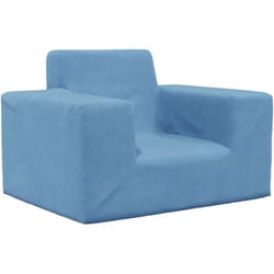 Canapé pour enfants Bleu Peluche douce Vidaxl