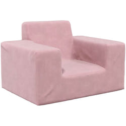 Canapé pour enfants Rose Peluche douce - Vidaxl