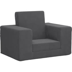Vidaxl - Canapé-lit pour enfants Anthracite Peluche douce