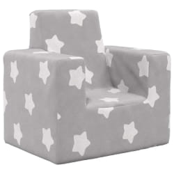 vidaXL Canapé enfant - Gris clair