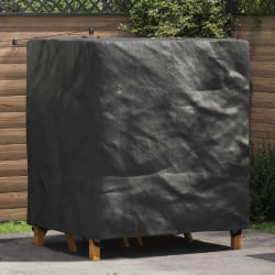 vidaXL Housse pour mobilier d'extérieur Noir 116 x 100 x 120 cm 210D