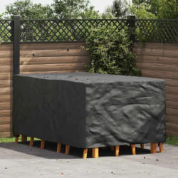 vidaXL Housse pour mobilier d'extérieur Noir 143 x 225 x 90 cm 420D
