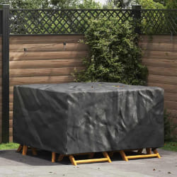 vidaXL Housse pour mobilier d'extérieur Noir 150 x 150 x 75 cm 420D
