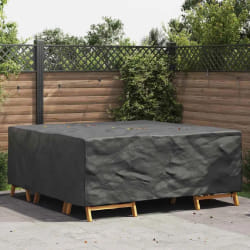 vidaXL Housse pour mobilier d'extérieur Noir 200 x 190 x 85 cm 210D