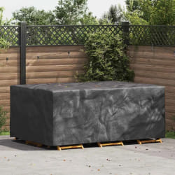 vidaXL Housse pour mobilier d'extérieur Noir 230 x 165 x 80 cm 210D