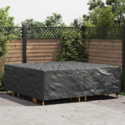 vidaXL Housse pour mobilier d'extérieur Noir 235 x 235 x 70 cm 600D