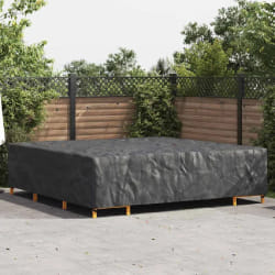 vidaXL Housse pour mobilier d'extérieur Noir 300 x 300 x 70 cm 600D